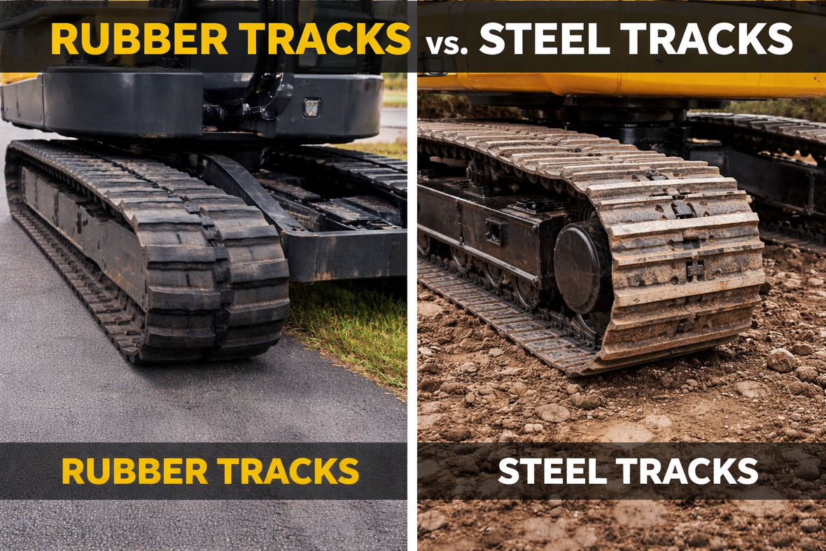 Choosing Between Rubber Tracks and Steel Tracks