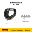 NRP Rubber Track 180x72x41 Fits Hitachi Vermeer Yanmar-2