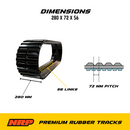 NRP Rubber Track 280x72x56 for Astec Atmax Ditch Witch Case Bormor Brokk Lifton-2