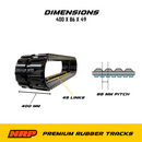NRP Rubber Track 400x86x49 Tread C Made for Bobcat Mustang Caterpillar Cormidi Gehl-2