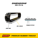 NRP Rubber Track 250x72Cx56 250x72x56 Fits Astec Aichi Brokk-2