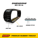 NRP Rubber Track 800x150x66 for Powertraxx Morooka-2