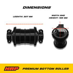 NRP Track Bottom Roller PC395 Made For Caterpillar and John Deere - 0