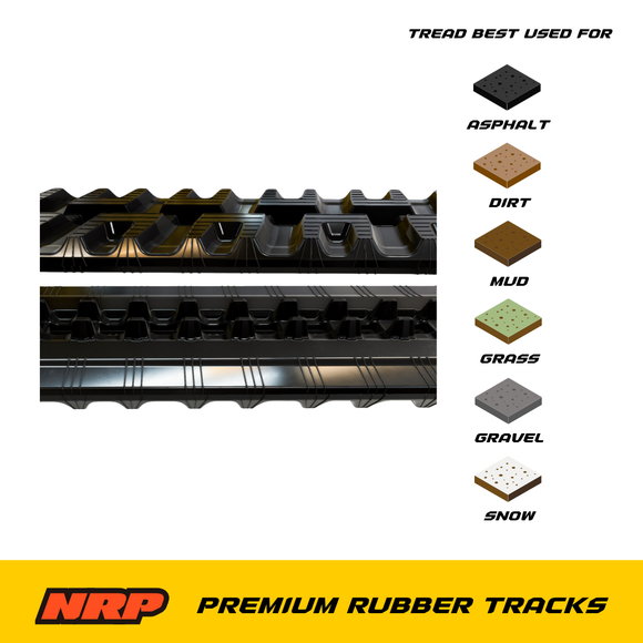 NRP Rubber Track 250x72Cx57 250x72x57 Fits Teupen