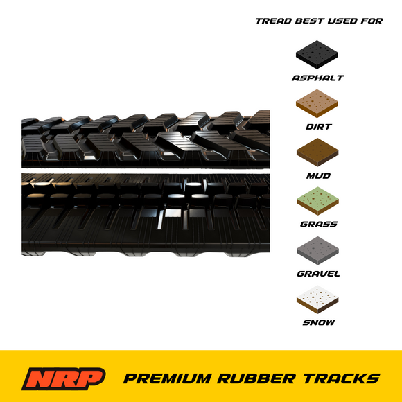 NRP Rubber Track 400x72.5x76 400x72.5Wx76 for Caterpillar CAT Hitachi Bobcat New Holland Hyundai Kubota Doosan Takeuchi Terex Daewoo