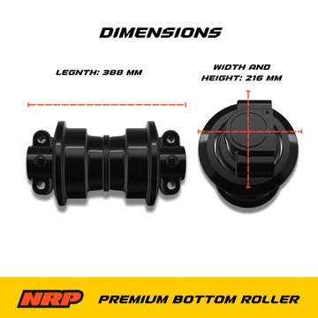 KM1429 Bottom Track Roller for Komatsu PC250 PC290LC PC300 PC340 + More - 0