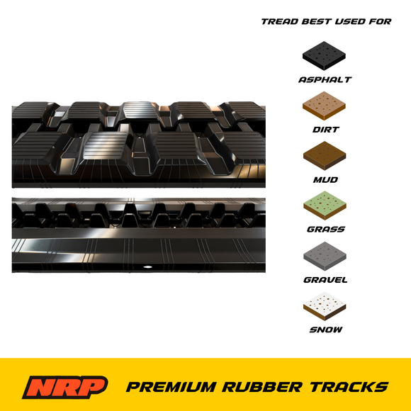 NRP Rubber Track 380x86KUx52 380x86x52 for Bobcat John Deere Kubota Takeuchi Wacker Neuson