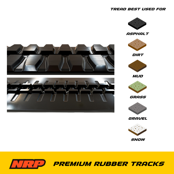 NRP Rubber Track 400x72.5Wx72 400x72.5x72 for Hitachi Airman Caterpillar New Holland Sumitomo Case Hitachi Kubota John Deere Ditch Witch