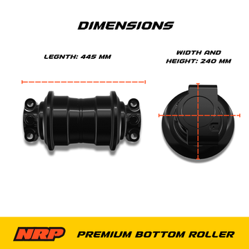 LH90 Bottom Track Roller for John Deere 370 450LC / Hyundai R350 R450LC + More - 0