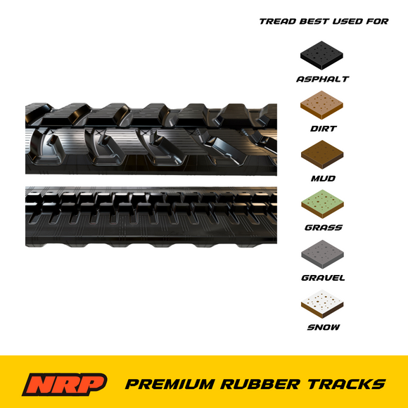 NRP Rubber Tracks 450x81Wx76 450x81x76 Made for Bobcat Daewoo New Holland Hitachi Takeuchi Volvo Kubota
