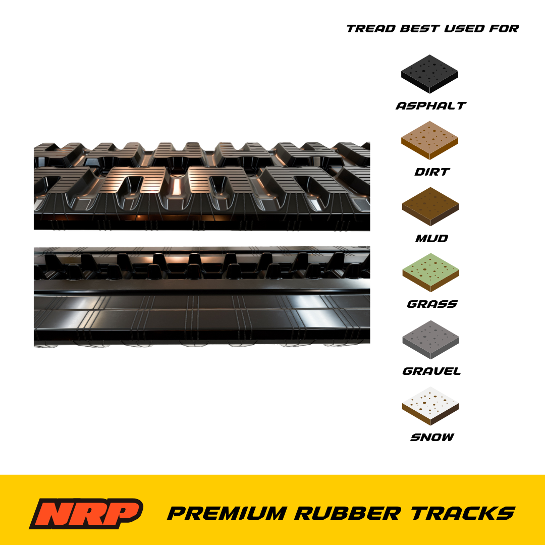 NRP Rubber Tracks 400x86x49 Tread C Made for Bobcat Mustang Caterpillar Cormidi Gehl