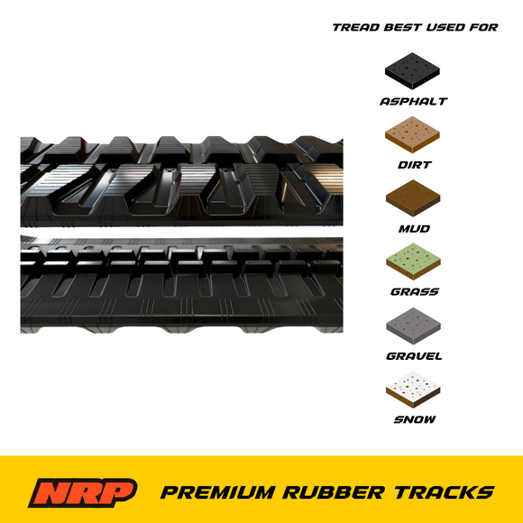 NRP Rubber Track 400x72.5Nx72 400x72.5x72 for IHI Komatsu Case Takeuchi