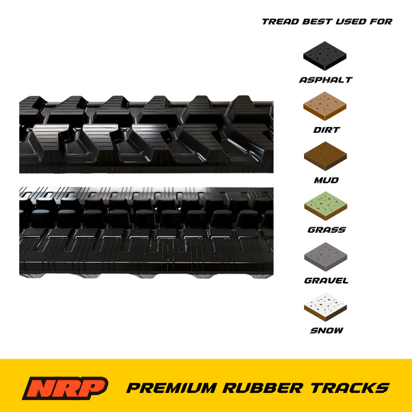 NRP Rubber Track 300x52.5Kx86 300x52.5x86 for John Deere Komatsu Hitachi Schaeff Terex New Holland Case Hyundai