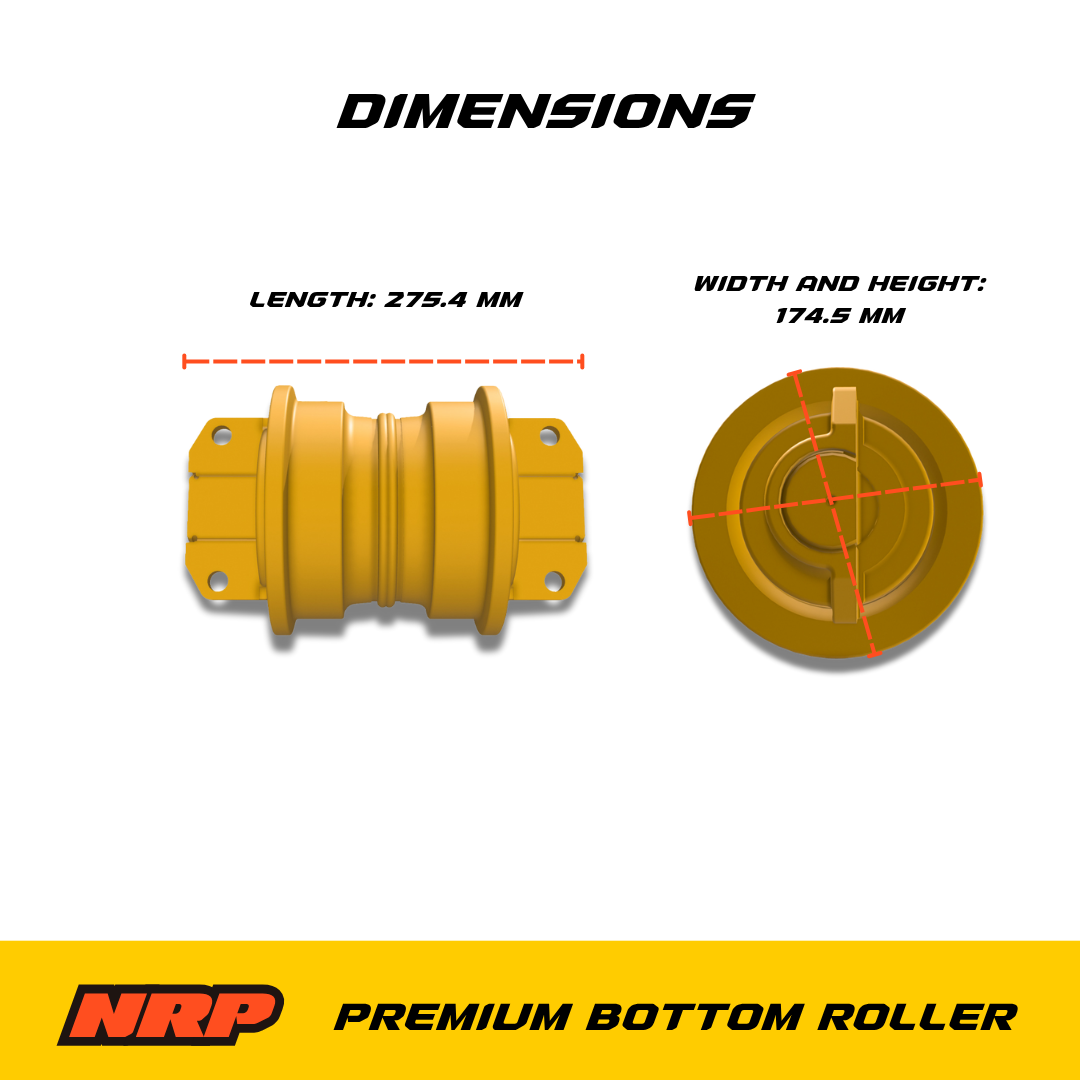 NRP Bottom Track Roller CR3000 Made for Caterpillar - 0