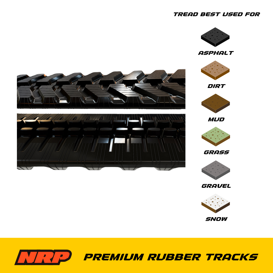 NRP Rubber Track 300x52.5Nx74 300x52.5x74 for Bobcat Hitachi Caterpillar Daewoo Terex  Gehl Mustang New Holland Vermeer Wacker Neuson Nagano Nissan Schaeff