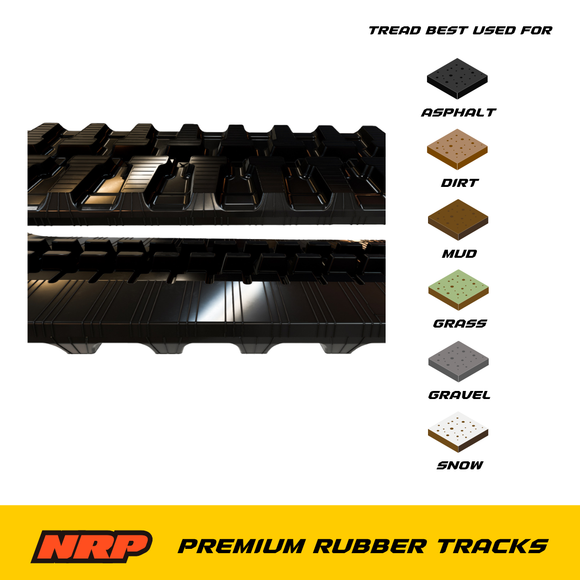 NRP Rubber Track Straight Bar Tread Pattern 350x54.5x86 for Kubota