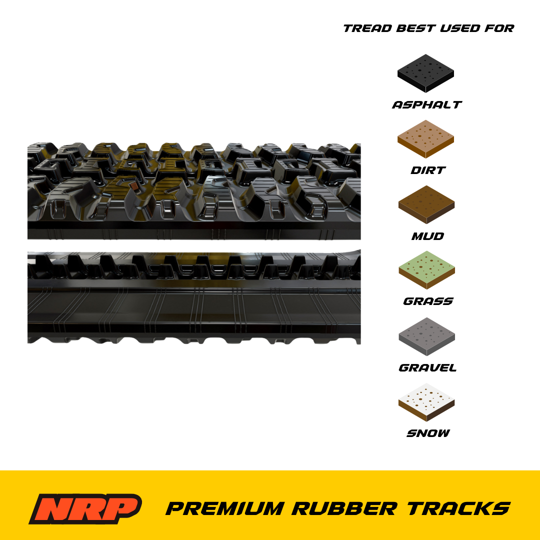 NRP Rubber Track 450x86Qx58 450x86x58 for Bobcat Gehl John Deere Mustang Kubota