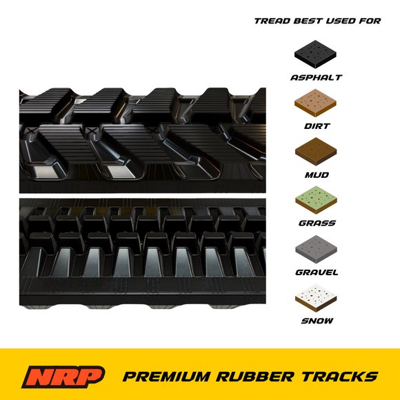 NRP Rubber Track 300x52.5Nx84 300x52.5x84 for Bobcat Caterpillar Hitachi Hyundai Komatsu Doosan Wacker Neuson Kubota