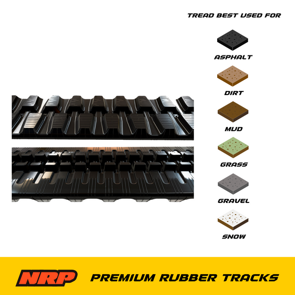 NRP Rubber Tracks 350x52.5x86 Made for Takeuchi Case IHI JCB Kobelco
