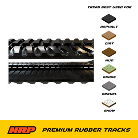 NRP Rubber Track Directional Tread 230x48x70 for Kubota CAT Komatsu John Deere - 0