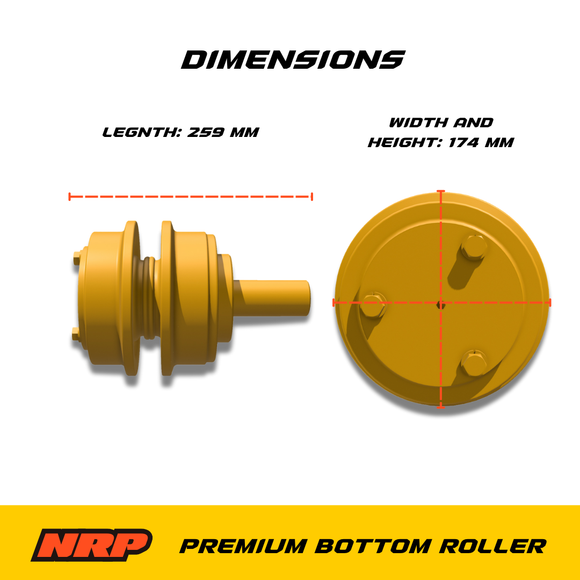 NRP Top Carrier Roller CR3002 Made for Caterpillar