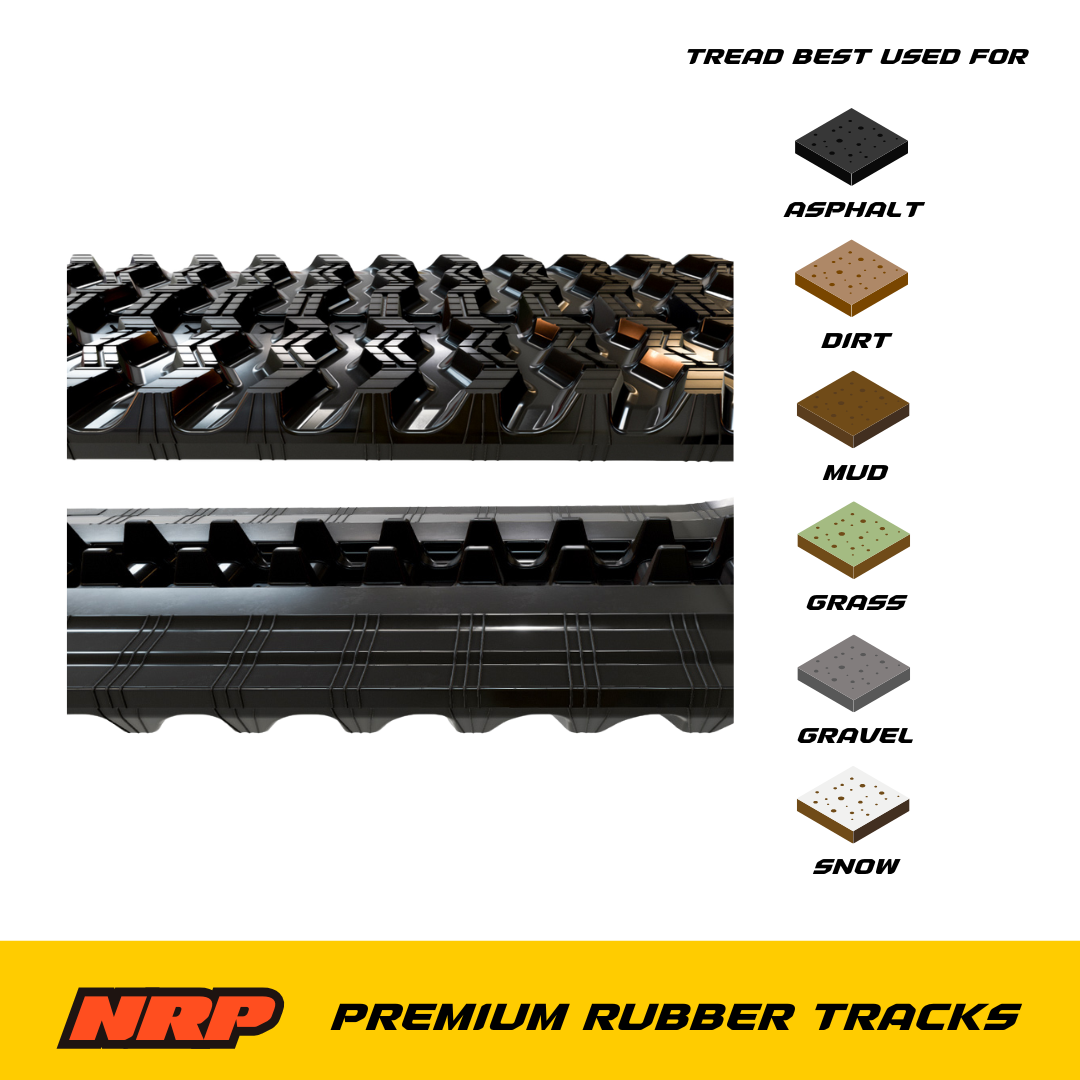 NRP Rubber Tracks Tread Zig Zag 400x86x52 Made for Bobcat 864 T200 T630 T650 CL35 John Deere CT319D CT319E CT322 CT323D CT323E Kubota TL10V2 SVL65 SVL75