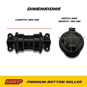 LK132 Bottom Track Roller for Case CX160 CX210 / Linkbelt 160LX + More - 0