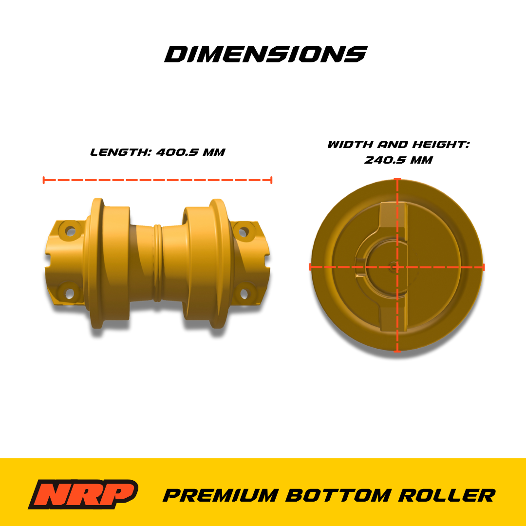 NRP Bottom Track Roller KM2101 KM-2101 Made for Komatsu - 0