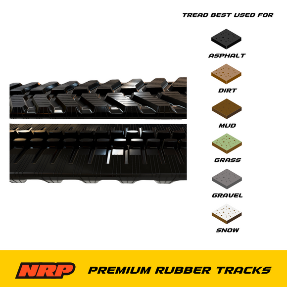 NRP Rubber Track 300x52.5Nx86 300x52.5x86 for Hitachi Komatsu Airman John Deere Case new Holland Doosan Terex Ditch Witch Nagano