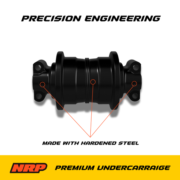 NRP Bottom Track Roller PC377 Fits Case Caterpillar Daewoo Doosan Hyundai Samsung Volvo