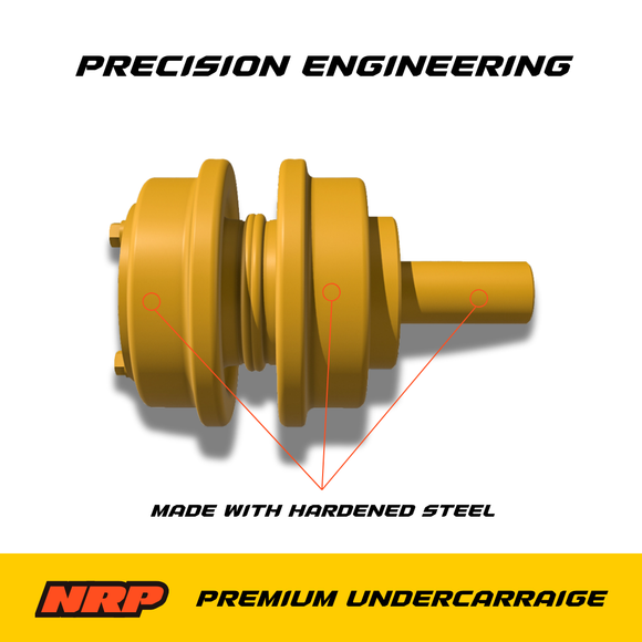 NRP Top Carrier Roller CR2880 Fits Case Caterpillar John Deere Hyundai Samsung Volvo